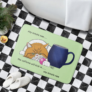 Tapete De Banheiro Gatinho PRECISA De Cafeína