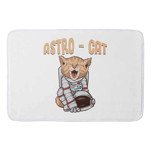 Tapete De Banheiro Gato Astro (Frente)