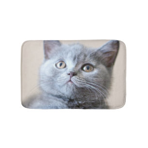 Tapete De Banheiro Gato britânico cinzento de Shorthair