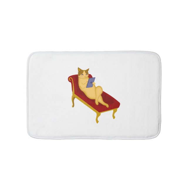 Tapete De Banheiro Gato com clipart de gadget (frente)