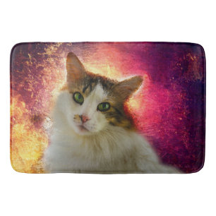 Tapete De Banheiro Gato de Calico Cento Adorável