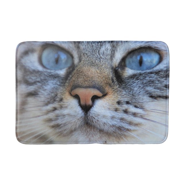 Tapete De Banheiro Gato de cinza (Frente)