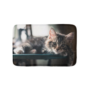 Tapete De Banheiro Gato de gato malhado masculino novo 2