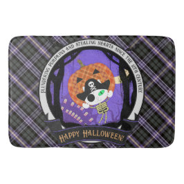 Tapete De Banheiro Gato e pelado de esqueleto pirata