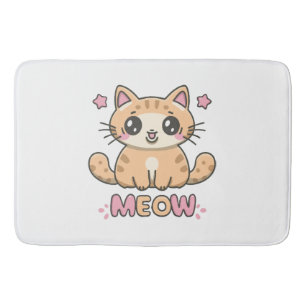 Tapete De Banheiro gato fofo mia