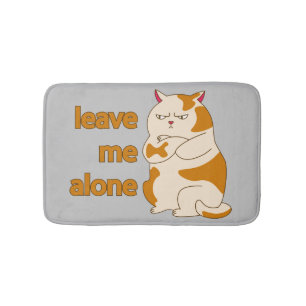 Tapete De Banheiro Gato gordo me deixa em paz