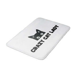 Tapete De Banheiro Gato Louco Lady Bath Mat