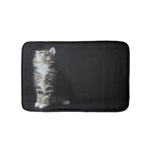 Tapete De Banheiro Gato malhado alto