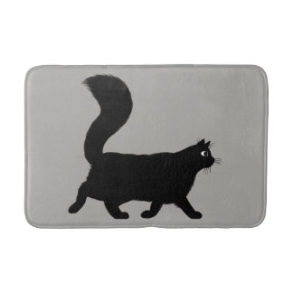 Tapete De Banheiro Gato Negra Andando | Lover do Gatinho legal
