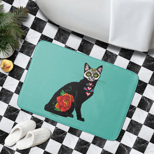 Tapete De Banheiro Gato Preto do Câncer