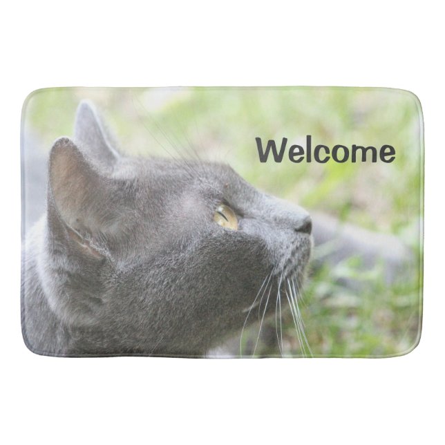 Tapete De Banheiro Gato Whimsical Kitty (Frente)