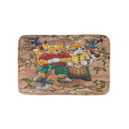 Tapete De Banheiro Gatos De Colheita De Batata