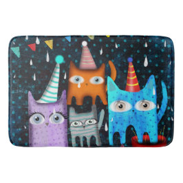 Tapete De Banheiro Gatos e gatos