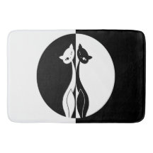 Gatos preto e branco