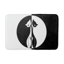 Gatos preto e branco