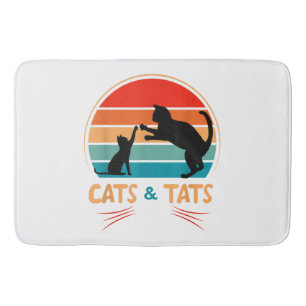 Tapete De Banheiro Gatos & Tats - Gato