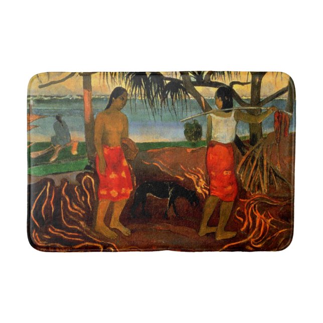 Tapete De Banheiro Gauguin - Abaixo da Árvore Pandanus (Frente)