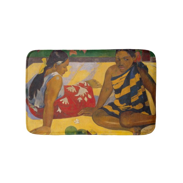 Tapete De Banheiro Gauguin French Polynesia Tahiti Women Painting (frente)