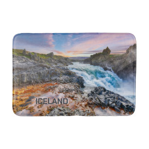 Tapete De Banheiro Geitafoss Waterfall, Islândia