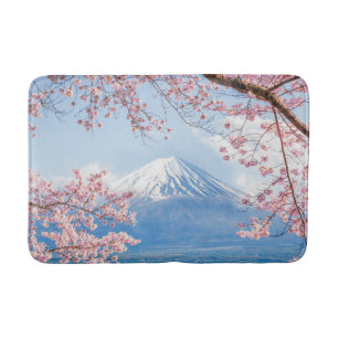 Tapete De Banheiro Gelo e neve Cherry Blossoms Mt. Fuji Japão