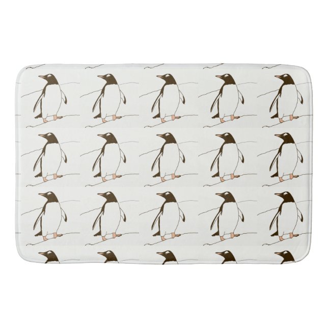 Tapete De Banheiro Gentoo Penguin Bathmat (Frente)