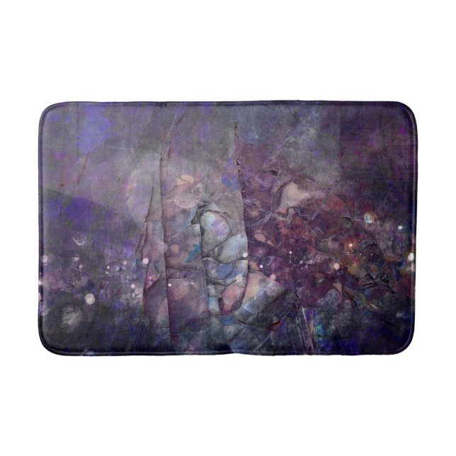 Tapete De Banheiro Geode de cristal Amethyst rústico (Frente)