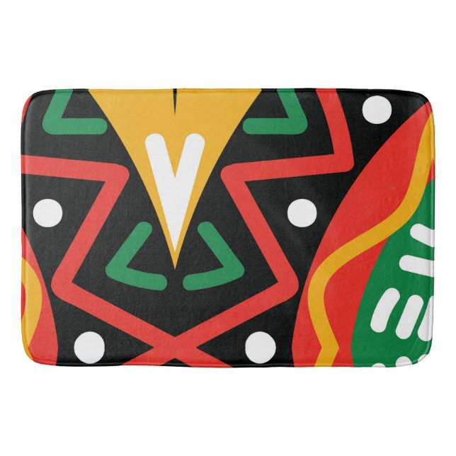 Tapete De Banheiro Geografia do Mês do Histórico Negro (Frente)