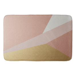 Tapete De Banheiro Geometria da hora do Ouro rosa