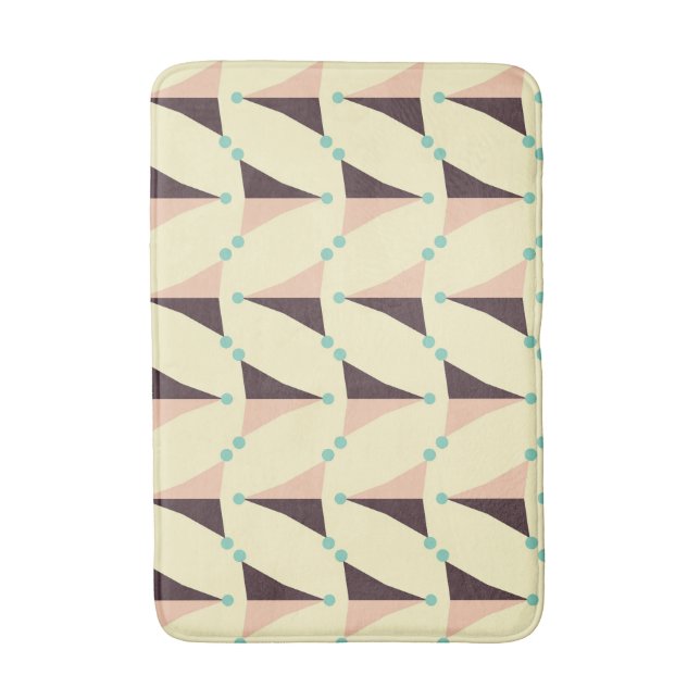 Tapete De Banheiro Geometric pattern in retro vibe (Frente Vertical)