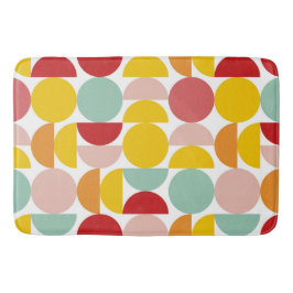 Tapete De Banheiro Geométrico Colorida Bauhaus