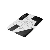 Geométrico Trendy Black E White Personalizado