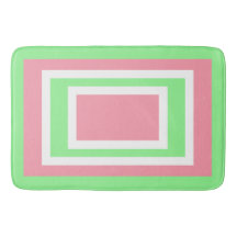 Geométrico Verde Branco Rosa