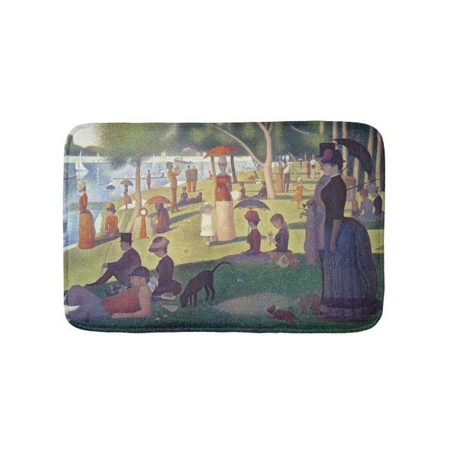 Tapete De Banheiro Georges Pierre Seurat | Domingo à tarde no Is (frente)