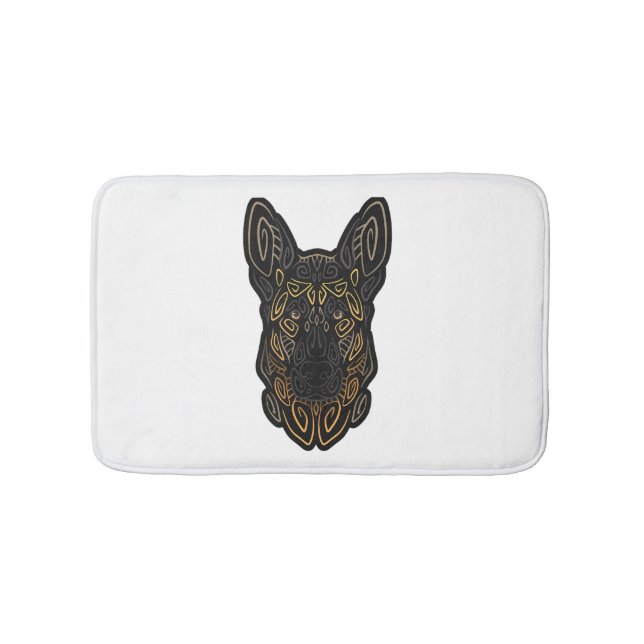 Tapete De Banheiro German shepherd Design german shepherd Dog O (frente)