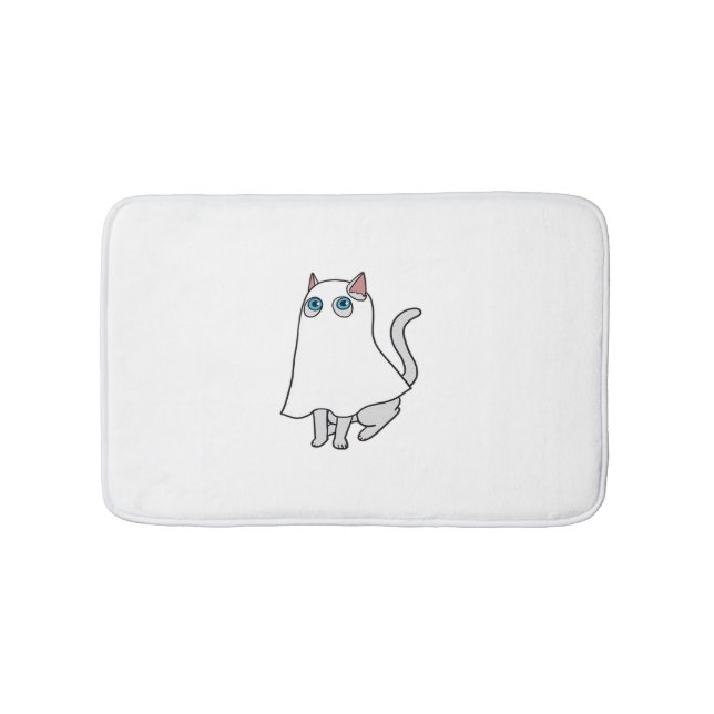 Tapete De Banheiro Ghost Cat Classic T-Shirt_1 (frente)