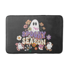 Tapete De Banheiro Ghost Halloween Bath Mat, Cujo Espantalho é preto
