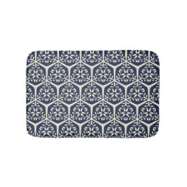 Tapete De Banheiro Gilded Garden Lattice - Flor de Meia-Noite