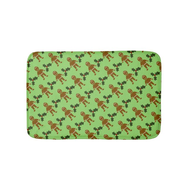 Tapete De Banheiro Gingerbird Man Christmas Bath Mat (frente)