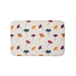 Tapete De Banheiro Ginkgo Leaf Pattern Watercolor Call Cores de outon