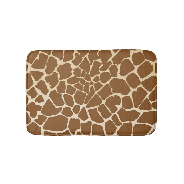 Tapete De Banheiro Giraffe fur Pattern Impressão (frente)