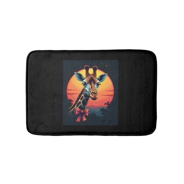 Tapete De Banheiro Giraffe Neck Como uma Rollercoaster Executar Retro (frente)