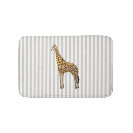 Tapete De Banheiro Giraffe Safari Design Stripe Bath Mat