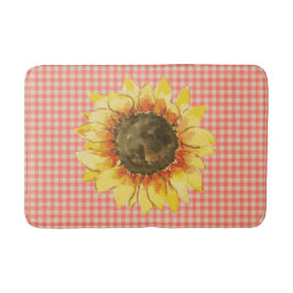 Tapete De Banheiro Girassol em Gingham