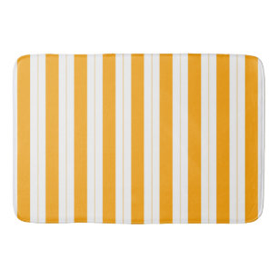 Tapete De Banheiro Girassol Laranja Amarelo Listrado