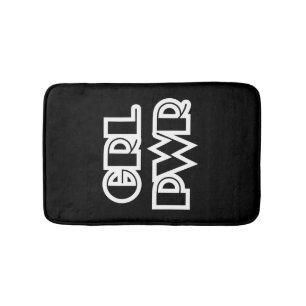 Tapete De Banheiro Girl Power, Grl Pwr