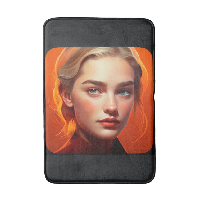 Tapete De Banheiro Girl with blue eyes (Frente Vertical)