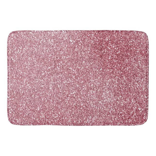 Tapete De Banheiro Girly Pink Rose Glitter Sparkle (Frente)