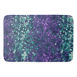Tapete De Banheiro Girly Purple Aqua Mermaid Sparkle