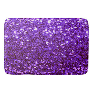 Tapete De Banheiro Girly Purple Glitter Bling Glam Modern