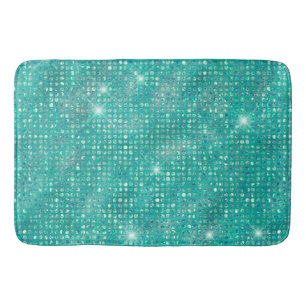 Tapete De Banheiro Glam Sparkle Dots Sea Glass Green